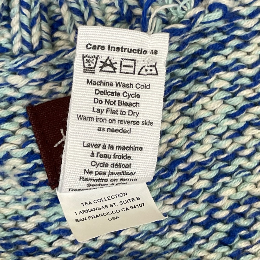 Tea Collection Multicolored Striped Sweater Cardigan Toddler Size XS (2-3) - Picture 6 of 8